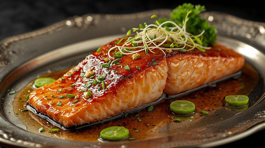 Teriyaki whole salmon fillet by Jenni Jordan